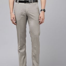 Arrow Men Checked Tailored Fit Trousers-image-88