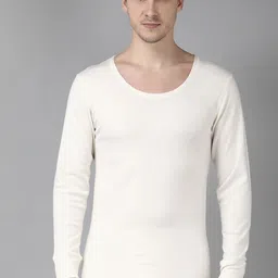 Van Heusen Men White Solid Warmtech Antibacterial Extra Warm Thermal Top-image-21