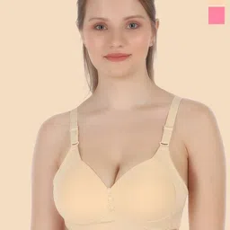 Tweens Pink & Beige Bra Full Coverage Lightly Padded-58