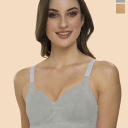 Tweens Beige & Grey Bra Full Coverage Lightly Padded-image-68