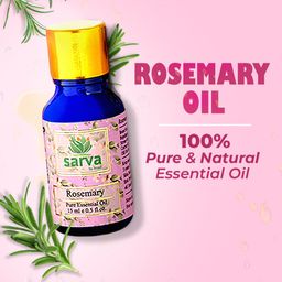 SARVA by Anadi 100% Natural Vegan Rosemary Essential Oil - 15 ml-image-10