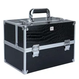 NFI Essentials Black Storage Makeup Cosmetic Jewellery Box Organizer (L)-picture-28