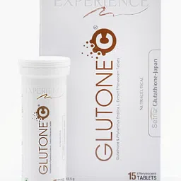 GLUTONE C Glutathione & Vitamin C Effervescent Tablets- 15 Tablets image 1