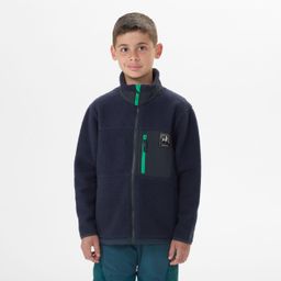 VESTE POLAIRE CHAUDE DE RANDONNEE - MH500 BLEUE MARINE - ENFANT 7-15 ANS-image-5