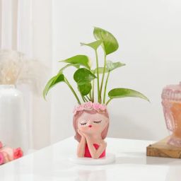 Women's Day Money Plant With Beauty Planter-image-98