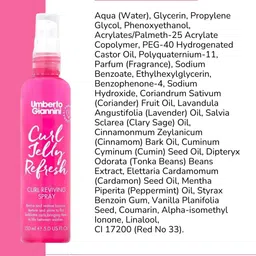 Umberto Giannini Curl Jelly Refresh Curl Reviving Spray-150 ml image 5