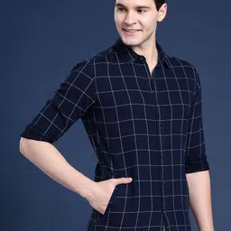 Mast & Harbour Men Windowpane Checks Casual Shirt-picture-21
