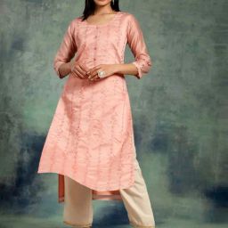 Libas Peach Embroidered Straight Kurta-image-67