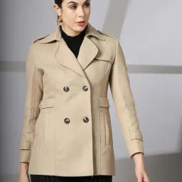 Chkokko Beige Plain Coat-image-70