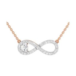 Sparkles Lab Grown Diamond 14k (585) Rose Gold Pendant for Women-image-38