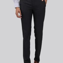 Raymond Black Slim Fit Trousers-image-133