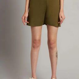 Brinns Olive Regular Fit Shorts-picture-47