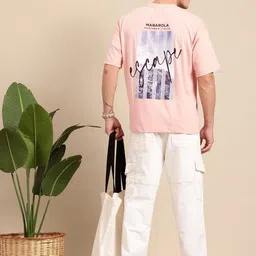 Mast & Harbour Graphic Printed Drop-Shoulder Sleeves T-Shirt-picture-30