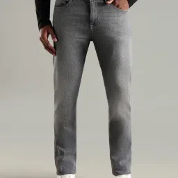 TOMMY HILFIGER Grey Mid-Wash Slim Fit Mid Rise Jeans-picture-25