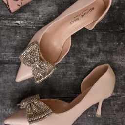 Ronnie Grey Women's Beige D'orsay Stilettos-picture-26