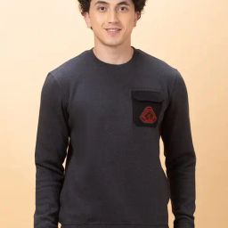 Being Human Dark Grey Regular Fit Sweatshirt-41