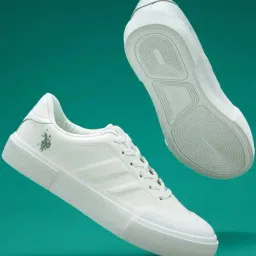 U.S. Polo Assn. Men's White Casual Sneakers-picture-32