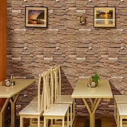 Univocean Brown Printed Self Adhesive Wall Stickers-image-70