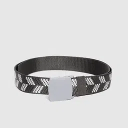HIGHLANDER Men Grey Woven Design Belt-picture-44