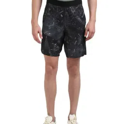 Reebok TS Epic Ltwt AOP Black Printed Shorts-4