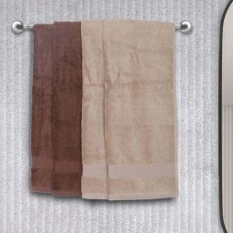 BIANCA Zero-Twist 100% Cotton Ultra-Fluffy Towels -4pc Hand Towel (paradiso) solid-multi-image-17
