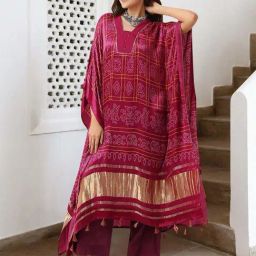 Ishin Red Printed Dress-picture-45
