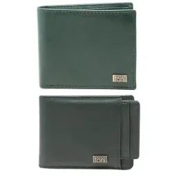 Tohl Viga Green Casual Leather Bi-Fold Wallet With Card Holder for Men-18