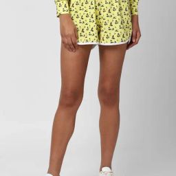 Forever 21 Yellow Print Shorts-image-23