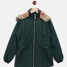 Crimsoune Club Kids Pine Green Slim Fit Jacket-image-35