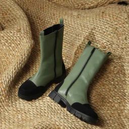 Truffle Collection Women's Khaki Chelsea Boots-image-15