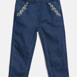 H by Hamleys Infants Girls Blue Embroidery Jeans-image-24