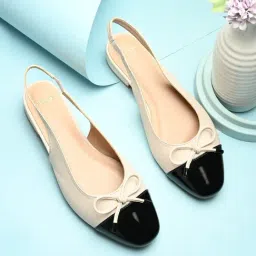 Styli Women's Beige Sling Back Sandals-picture-6