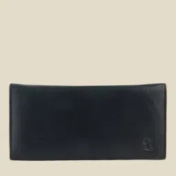 Kara Black Solid Bi-Fold Leather Wallet-27