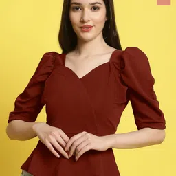 Metronaut Sweetheart Neck Crop Top-picture-24