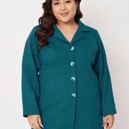 BRINNS Blue Solid Overcoat-picture-35