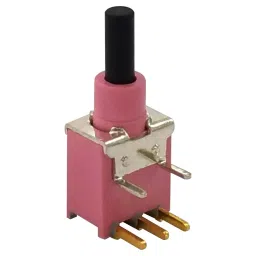 MULTICOMP PRO Standard Pushbutton Switches PB SWITCH, SPDT, 0.4A, 20V, TH, MP-PB9-AAB00A2RE-6.-23