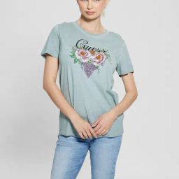 Guess Blue Print Short sleeve T-Shirt-picture-44