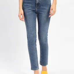 Madame Women Slim Fit High-Rise Light Fade Jeans-image-30