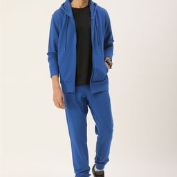 Kook N Keech Men Blue Solid Tracksuit-image-81