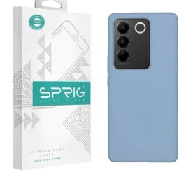 Sprig Liquid Silicone Back Cover for Vivo V27 Pro 5G (Blue)-picture-10