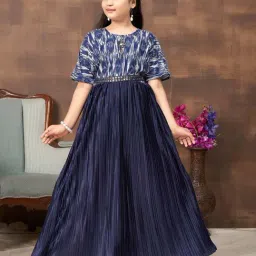 Aarika Kids Navy Printed Dress-picture-32