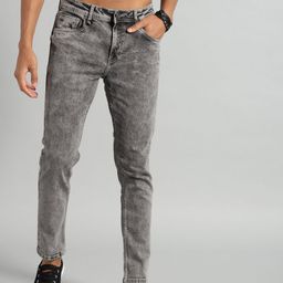 Roadster Men Grey Skinny Fit Mid-Rise Clean Look Stretchable Jeans-image-76