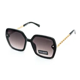 STEVE MADDEN Black Oversize Irregular Sunglasses for Women-picture-26