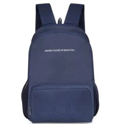United Colors of Benetton Filago Navy Polyester Solid Backpack-10