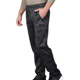 ALCIS Grey Regular Fit Camouflage Trackpants image 3