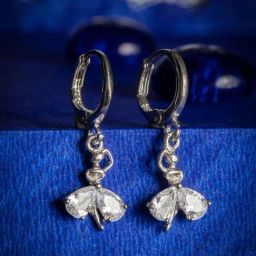Priyaasi Floral Silver Drop Earrings-45