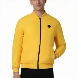 Van Heusen Yellow Regular Fit Reversible Jacket-image-34
