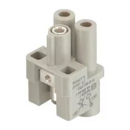 Harting Heavy Duty Connector Inserts / Modules HEAVY DUTY INSERT, RCPT, 2+PE, 6MM2, 09120022753-29