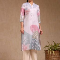 Soch Multicolour Regular Fit Floral Print Kurtas-image-4