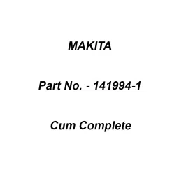 Makita Cum Complete Suitable For MT80A, Part No 141994-1-18